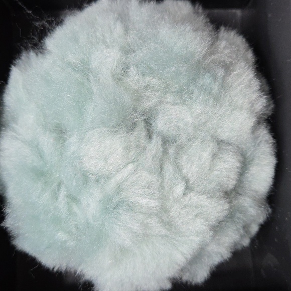 Cozy Winter Hat and Pom-Pom Set - Mint Green w/2 Extra Interchangeable Pom-Poms - Picture 4 of 6